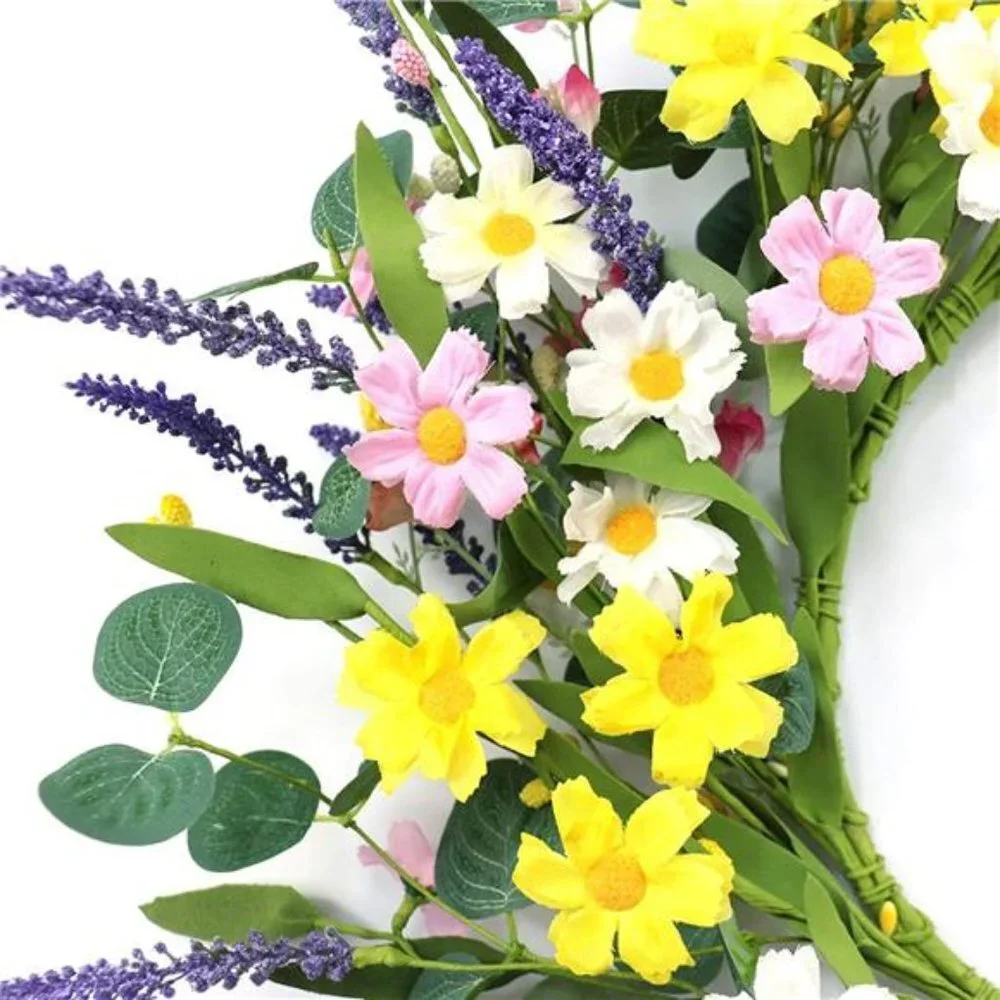 20” Artificial Floral Spring and Summer Wreath for Front Door